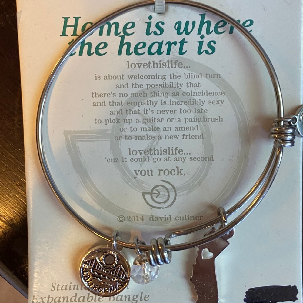 California charm bracelet